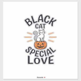 Black Cat Special Love Halloween Cat Vector Design
