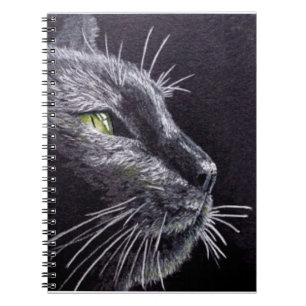 Black Cat Spiral Notebook