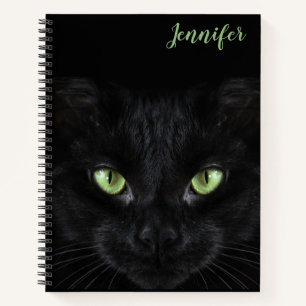 Black Cat Spiral Notebook  