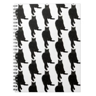 Black cat Spiral Notebook