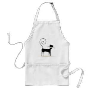 Black cat standard apron