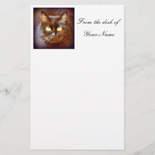 black cat stationery