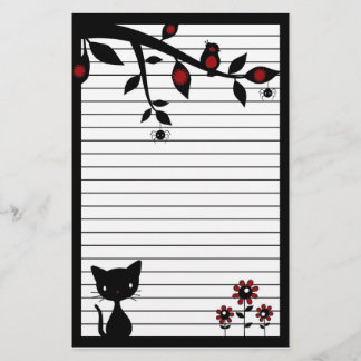 Black Cat Stationery