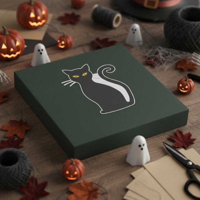 Black Cat Sticker (Black Cat Sticker)