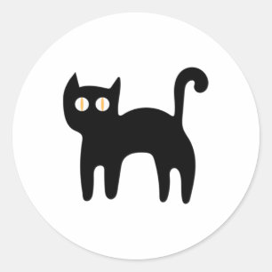 Black Cat Sticker Sticker1