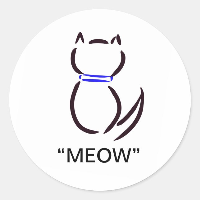 Black Cat Stickers (Front)