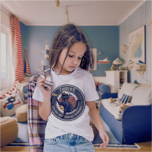 Black Cat Sunset: A Voyage to THRIVE Boys' T-Shirt