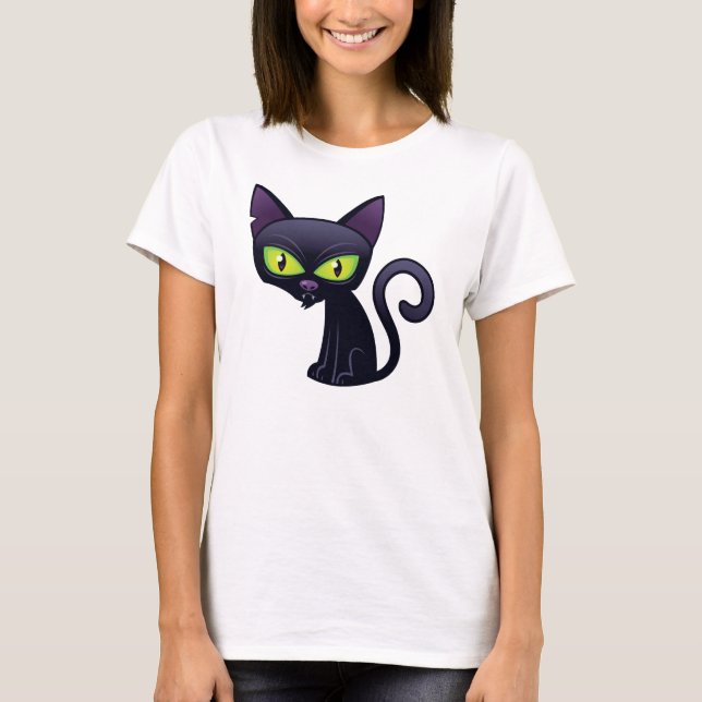 Black Cat T-Shirt (Front)