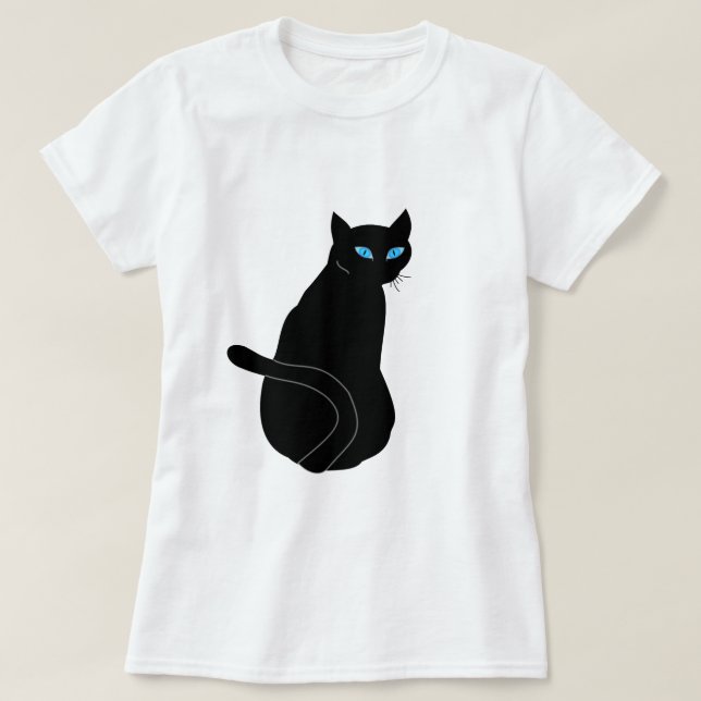 Black Cat T-Shirt (Design Front)