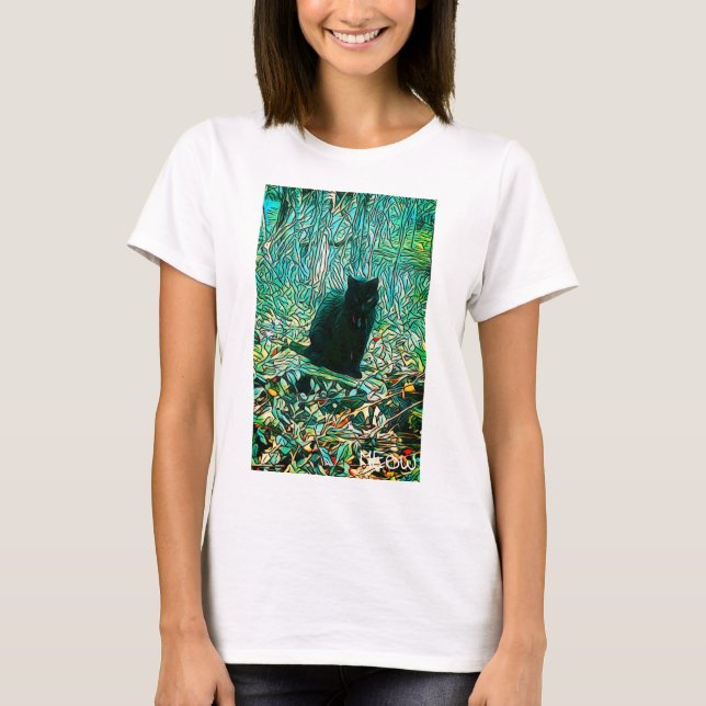 Black Cat T-Shirt (Front)