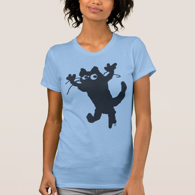 black cat T-Shirt (Front)