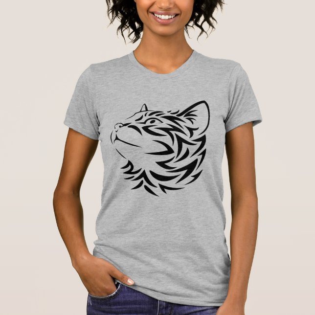 black cat T-Shirt (Front)