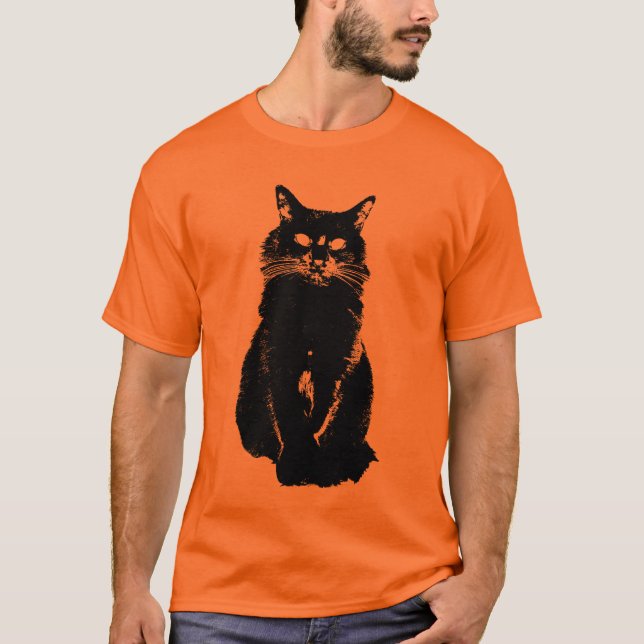 Black Cat T-shirt (Front)