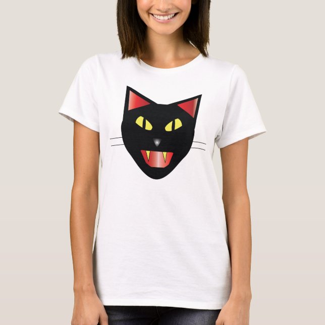 Black Cat T-Shirt (Front)