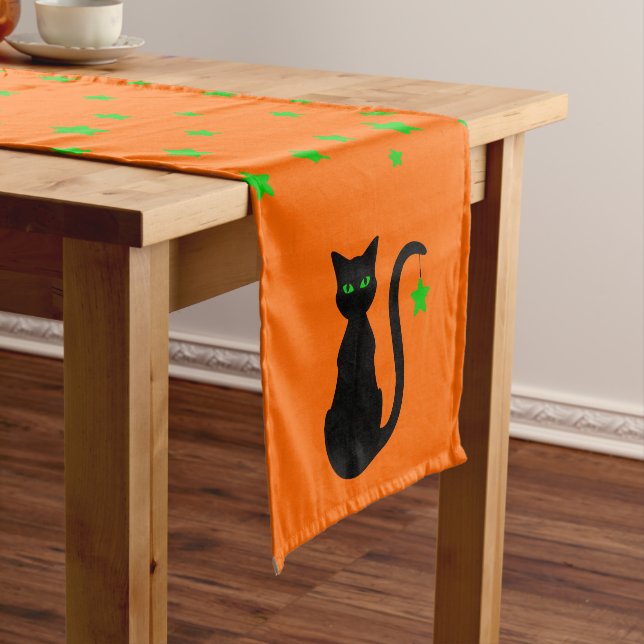 Black Cat Table Runner (In Situ)