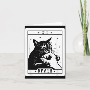 Black Cat Tarot Death Halloween Kitten Cat Mum Cat Card