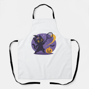 Black Cat Tennis Serve Essential T-Shirt Apron