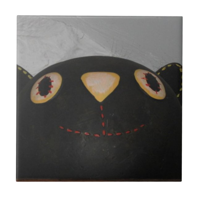Black Cat Tile (Front)