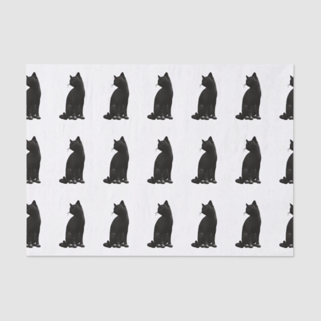 Black Cat Tissue Paper (Front)