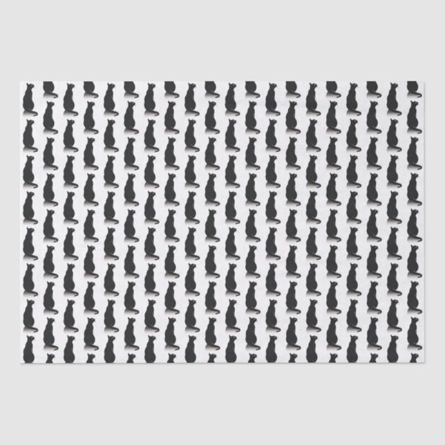 Black Cat Tissue Paper (Front)
