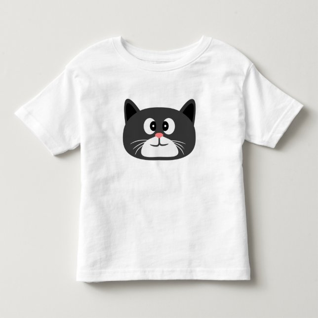 Black Cat Toddler T-shirt (Front)