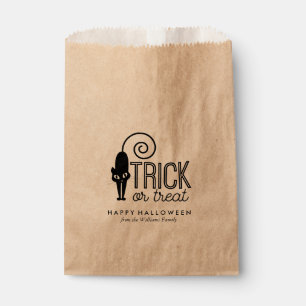 Black Cat Trick or Treat Halloween Favour Bags