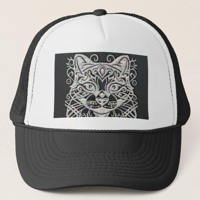 Black Cat Trucker Hat (Front)