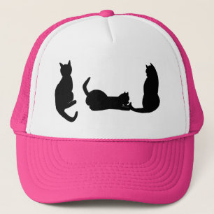 Black Cat Trucker's Hat
