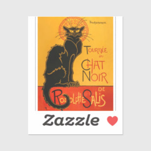 Black Cat Vintage Halloween Steinlen Poster