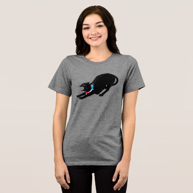 Black Cat - Vintage Japanese Art Tee (Front Full)