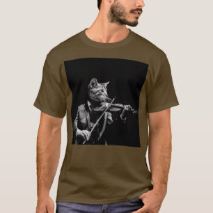 black cat violin T-Shirt