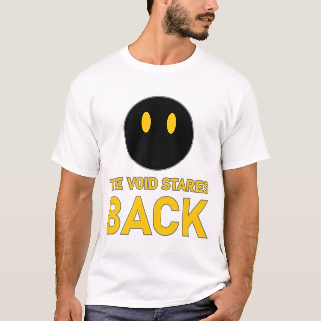 Black Cat Void Eyes The Void Stares Back T-Shirt (Front)