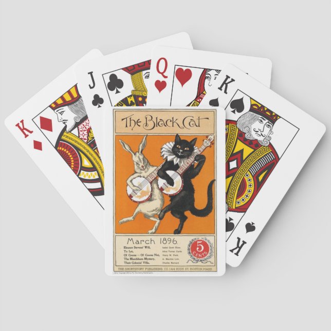 Black Cat, White Rabbit Playing Cards (Back)