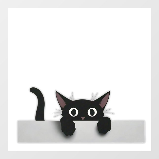 Black Cat Window Cling (Sheet)