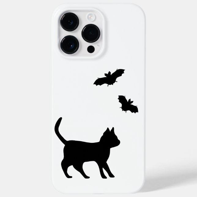 Black Cat with Bat Case-Mate iPhone Case (Back)