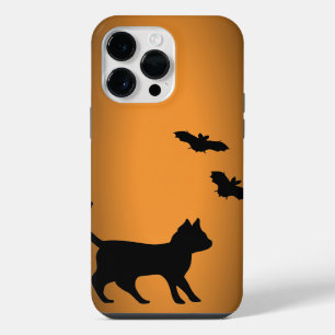 Black Cat with Bat iPhone 14 Pro Max Case