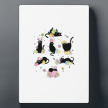 Black Cat with Bunny Eggs Happy Easter Day Matchin Plaque<br><div class="desc">Black Cat with Bunny Eggs Happy Easter Day Matching T-Shirt</div>