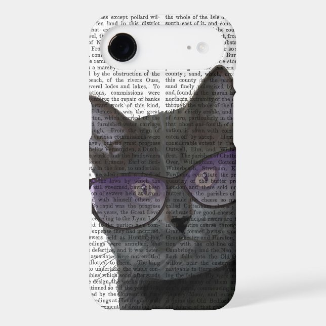 Black Cat with Sunglasses 2 Case-Mate iPhone Case (Back)