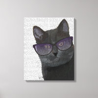 Black Cat with Sunglasses