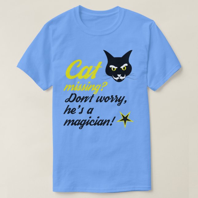 Black Cat Wizard Magician Magic Cats Mum T-Shirt (Design Front)