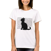 Black Cat Words - purrfect design for cat lovers