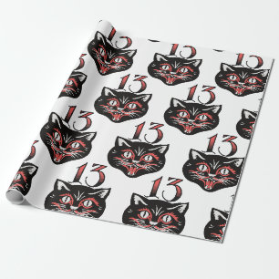 Black Cat Wrapping Paper