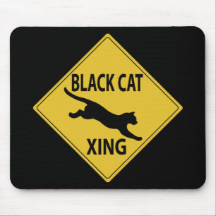 Black Cat Xing Mouse Pad
