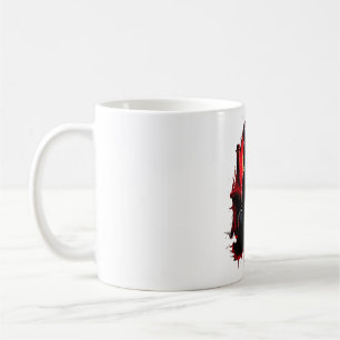 Black Cat Yellow Eyes Cats Angry Coffee Mug