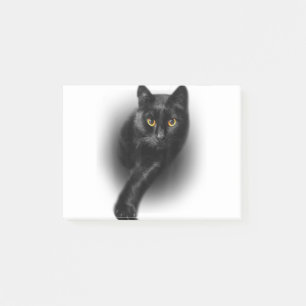 Black Cat Yellow Eyes Cats Post-it Notes