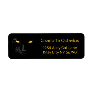 Black Cat Yellow Eyes customisable
