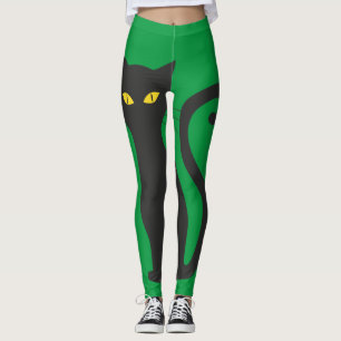 BLACK CAT YOGA PANTS LEGGINGS