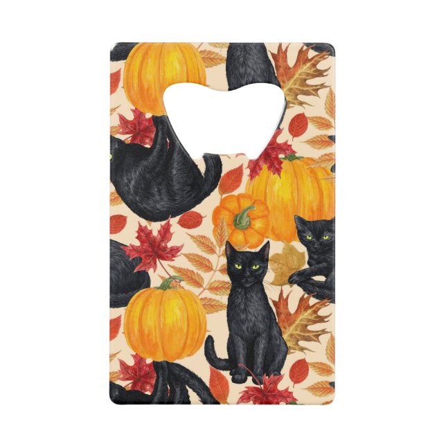 Black cats and pumpkins  (Front)
