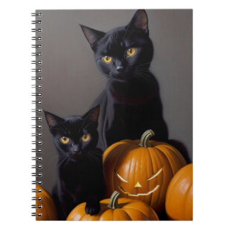 Black Cats and Pumpkins Notebook