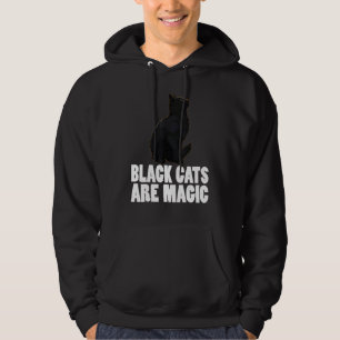 Black Cats Are Magic Funny Pet Love Women Dark Cat Hoodie